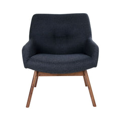 Fotoliu gri inchis/maro din textil si lemn London House Nordic