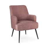 Hectarul - Fotoliu roz vintage din tesatura poliester si otel Ernestine Bizzotto