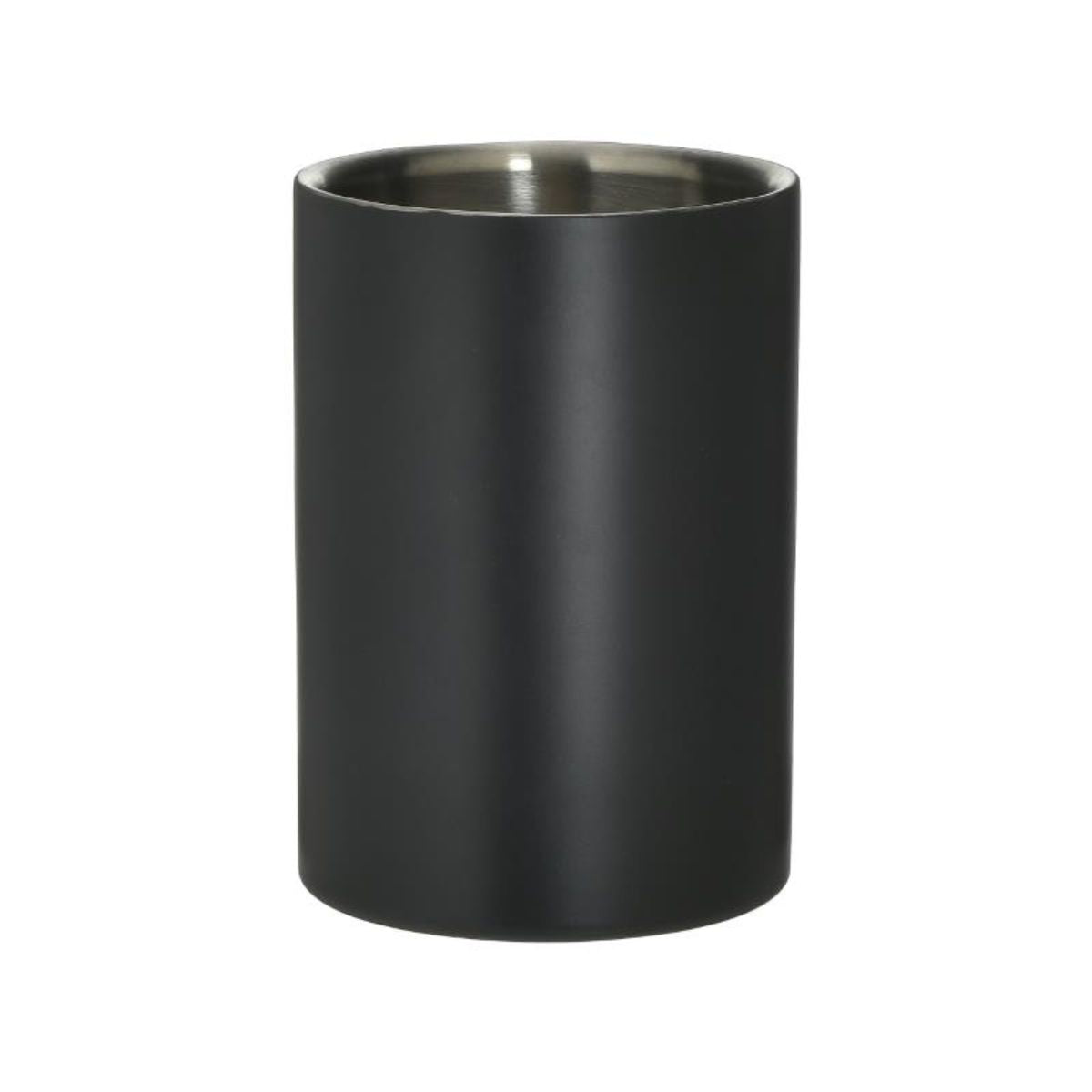 Frapiera din inox , 12 cm diametru, 17 cm inaltime, negru, 1, hectarul.ro