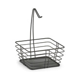 Hectarul - Fructiera neagra, din metal, 27 cm, Fruit Basket Zeller