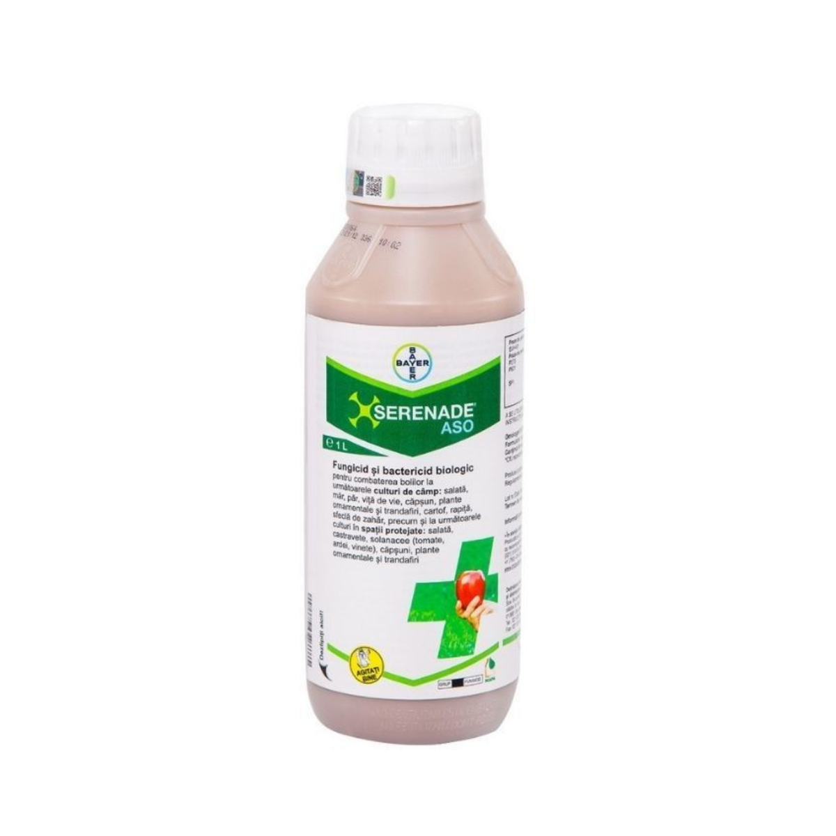 Fungicid pentru legume, pomi fructiferi, rapita si vita de vie, 1L, Serenade ASO SC, BAYER, 1, hectarul.ro