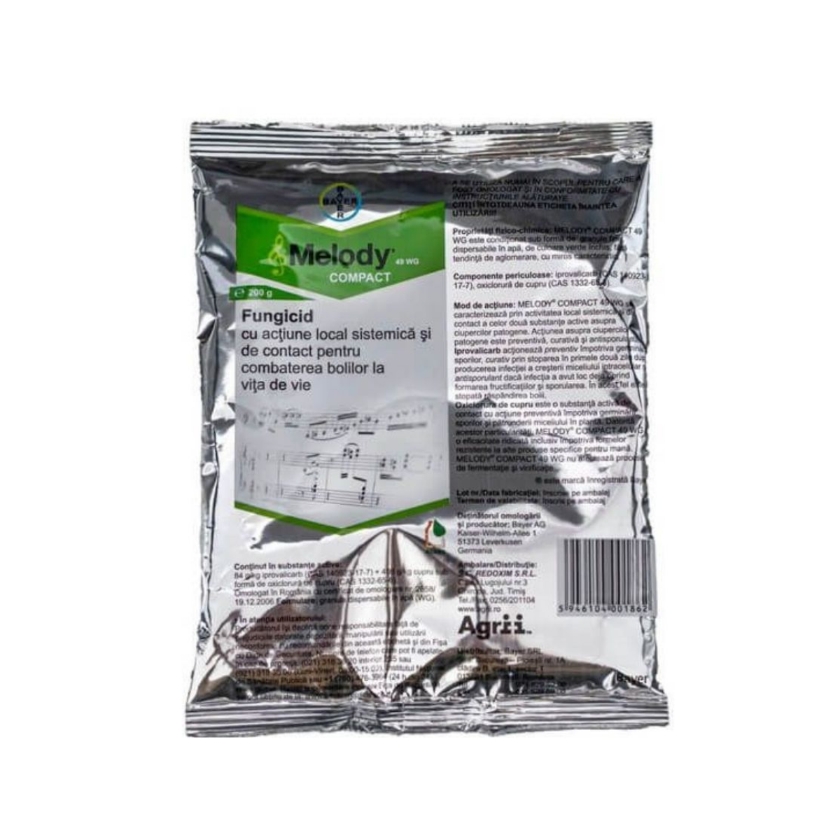 Fungicid pentru vita de vie, 200 grame, Melody Compact 49 WG, BAYER, 1, hectarul.ro