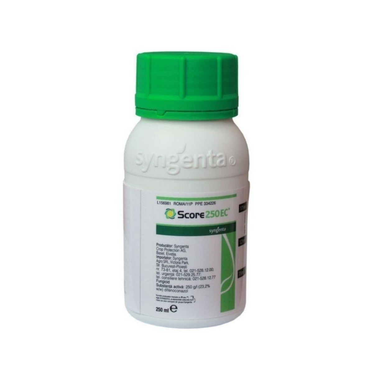 Fungicid pentru pomi fructiferi, tomate, capsun, rapita, 0.25 L,  Score 250 EC, SYNGENTA, 1, hectarul.ro