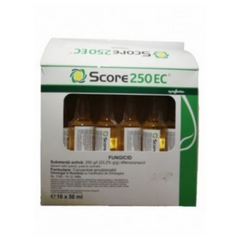 Fungicid pentru pomi fructiferi, tomate, capsun si rapita, 50 ML, Score 250 EC, SYNGENTA