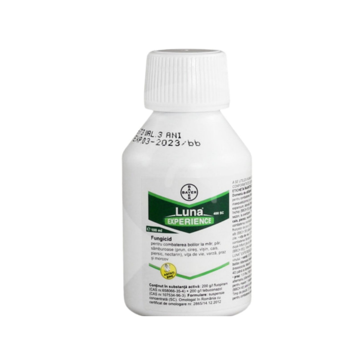 Fungicid pentru pomi fructiferi, vita de vie, varza si morcov, 100 ML, Luna Experience, BAYER, 1, hectarul.ro