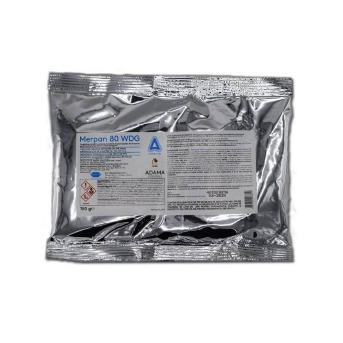 Fungicid pentru tomate, mar si castraveti, 150 grame, Merpan 80 WDG, ADAMA, 1, hectarul.ro