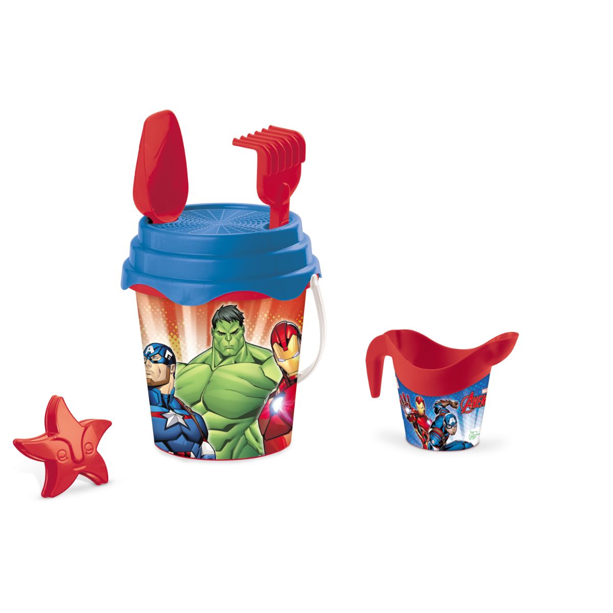 Galetusa 17 cm cu accesorii si stropitoare AVENGERS, 1, hectarul.ro