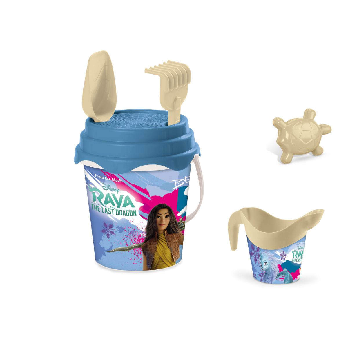 Galetusa 17 cm cu accesorii si stropitoare RAYA & THE LAST DRAGON, 1, hectarul.ro