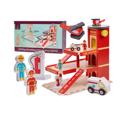 Garaj de pompieri cu parcare din lemn , LIULO