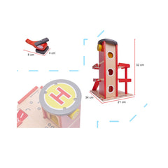 Garaj de pompieri cu parcare din lemn , LIULO