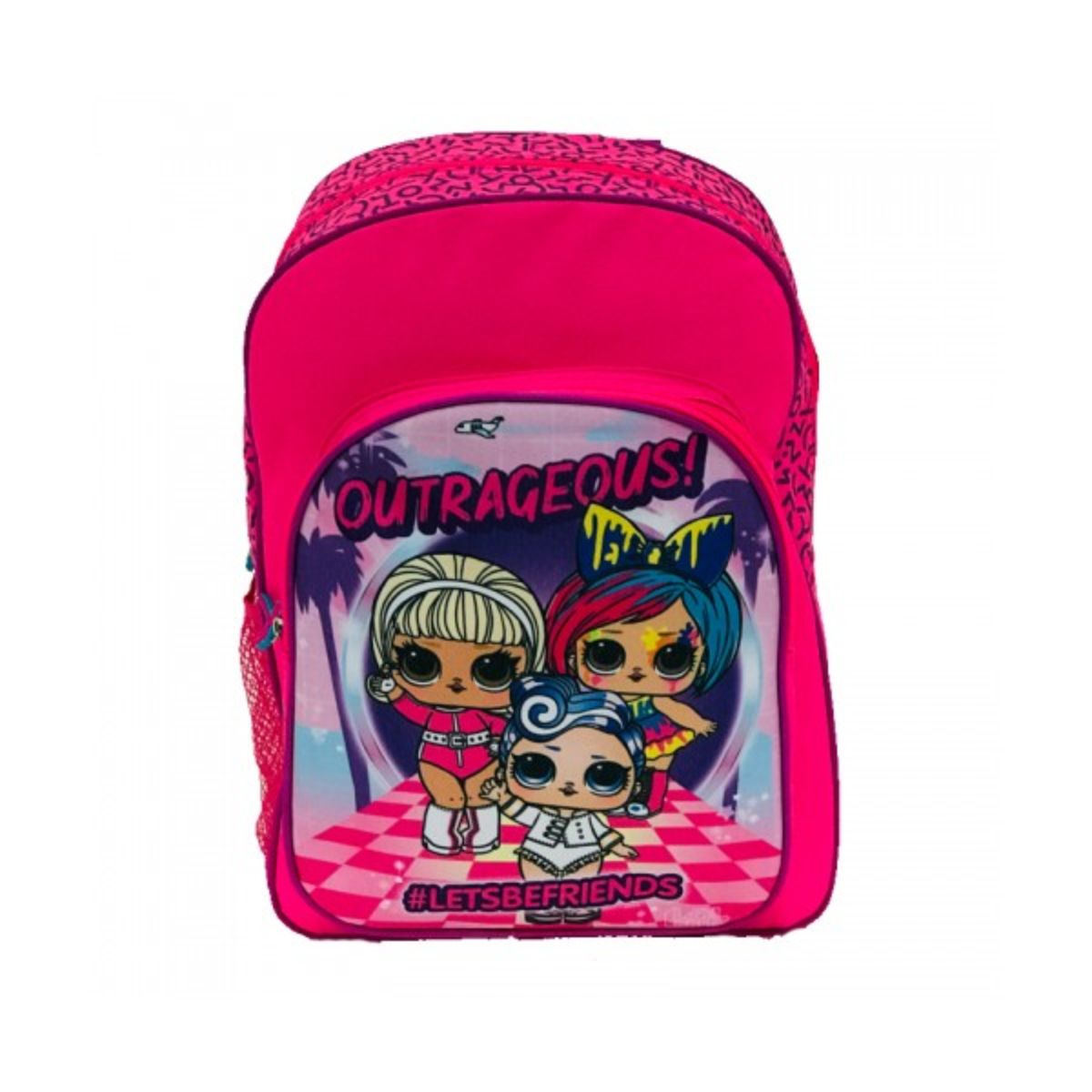 Ghiozdan mediu LOL Outrageus cu 2 compartimente, 1, hectarul.ro