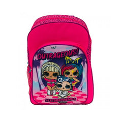 Ghiozdan mediu LOL Outrageus cu 2 compartimente