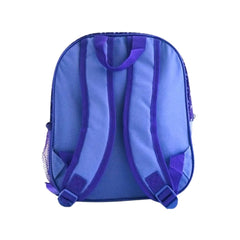 Ghiozdan 3D Frozen pentru gradinita, Elsa si Olaf , indigo, 32 Cm