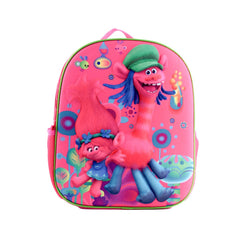 Ghiozdan 3D Frozen pentru gradinita, Trolls ,roz , 32 Cm