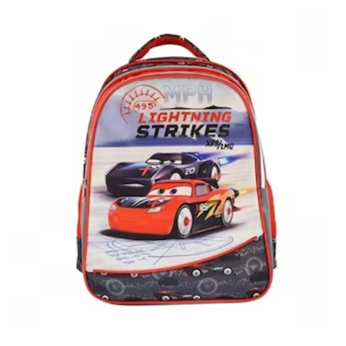 Ghiozdan Mare cu 3 Compartimente, Cars Lightning Strike multicolor 42 Cm, 1, hectarul.ro