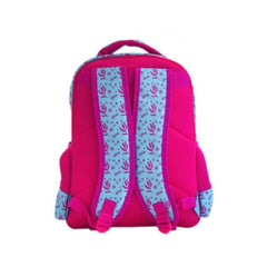 Ghiozdan Mare cu 3 Compartimente Frozen, Ana si Elsa ,roz/bleu, 42 Cm