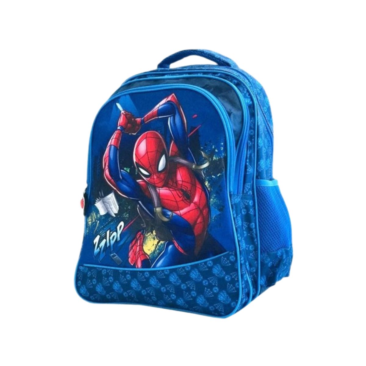Ghiozdan Mare cu 3 Compartimente, Spider Man, albastru/rosu,42 Cm, 1, hectarul.ro