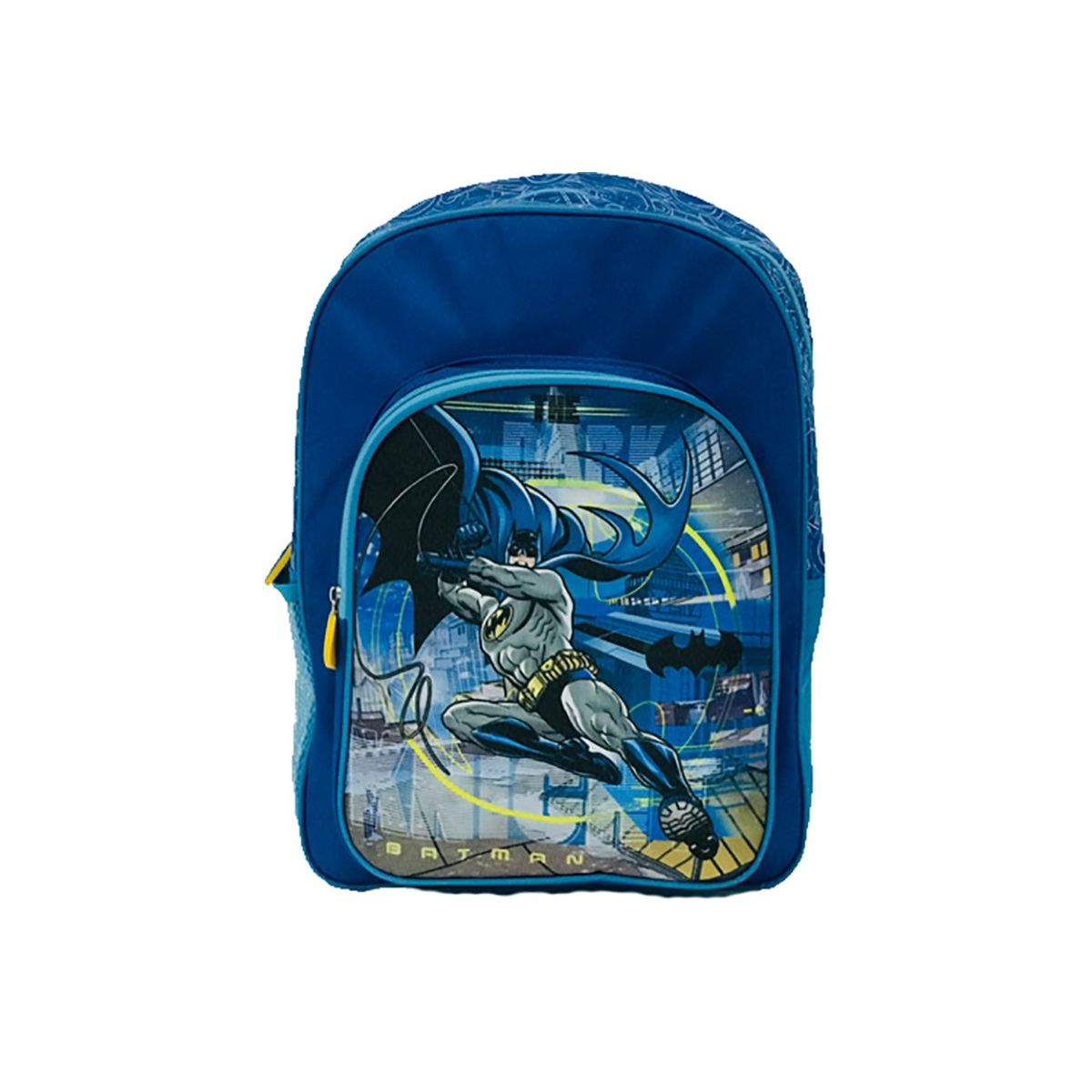 Ghiozdan mediu cu 2 compartimente Batman, bleu ,37x27x12 cm, 1, hectarul.ro