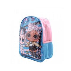 Ghiozdan pentru gradinita  cu paiete reversibile LOL,multicolor,  32 Cm