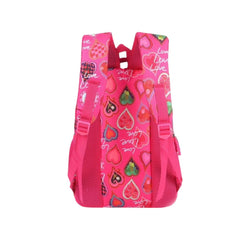 Ghiozdan Scoala Mesco Roz Cu Inimi, 4 Compartimente, 44 X 32 X 16 Cm