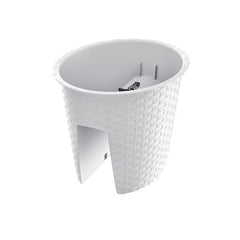 Ghiveci alb RATOLLA Railing Oval 300