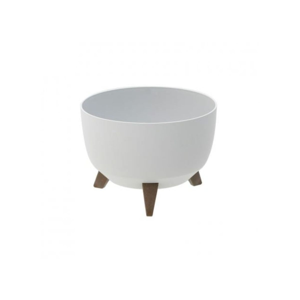 Ghiveci cu suport diametru 33 cm alb, 1, hectarul.ro