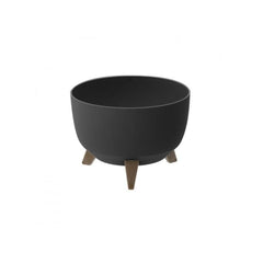 Ghiveci cu suport diametru 33 cm negru