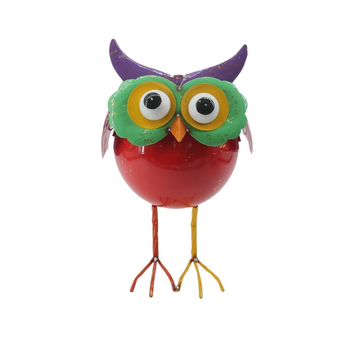 Ghiveci decorativ din metal vopsit Bufnita, 1, hectarul.ro