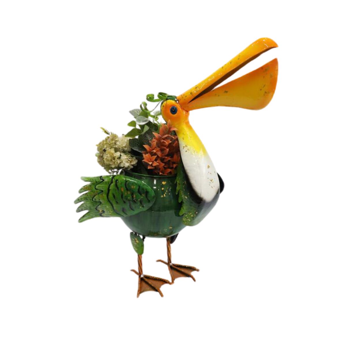 Ghiveci decorativ din metal vopsit Pelican, 1, hectarul.ro