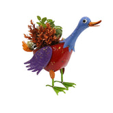 Hectarul - Ghiveci decorativ din metal vopsit Ratusca bleu