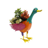 Hectarul - Ghiveci decorativ din metal vopsit Ratusca verde