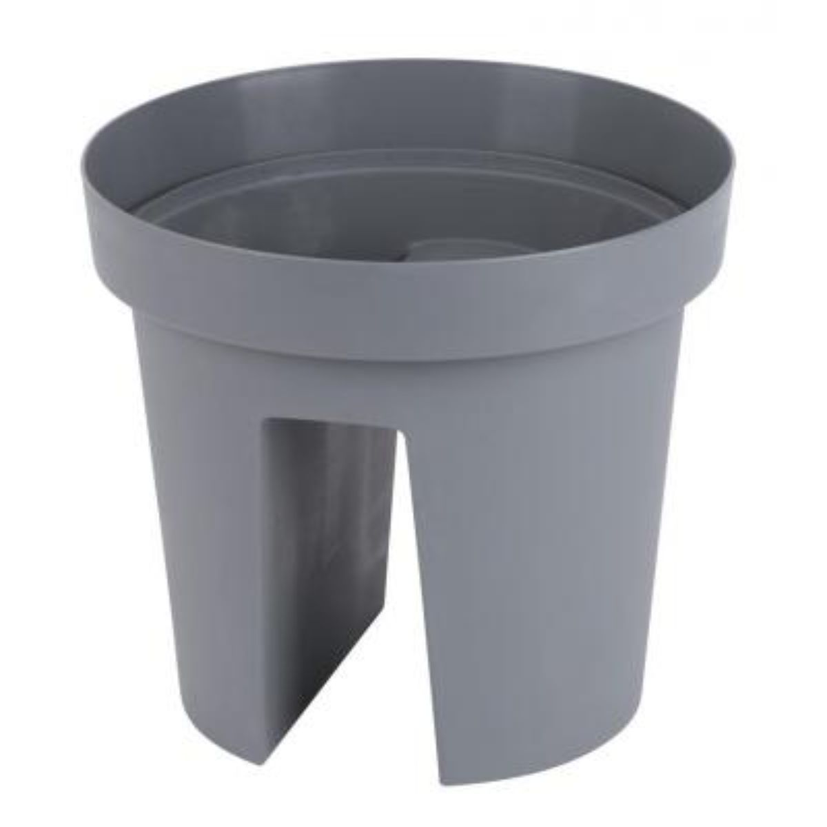 Ghiveci flori pentru balcon, Gri, 25x28 cm, 1, hectarul.ro