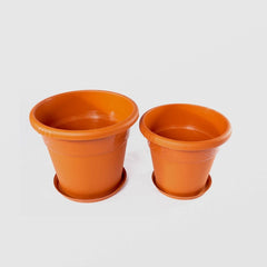 Ghiveci Lalea cu Tava STERK, 48X41 cm, Plastic Maro, nr. 9 (39L)