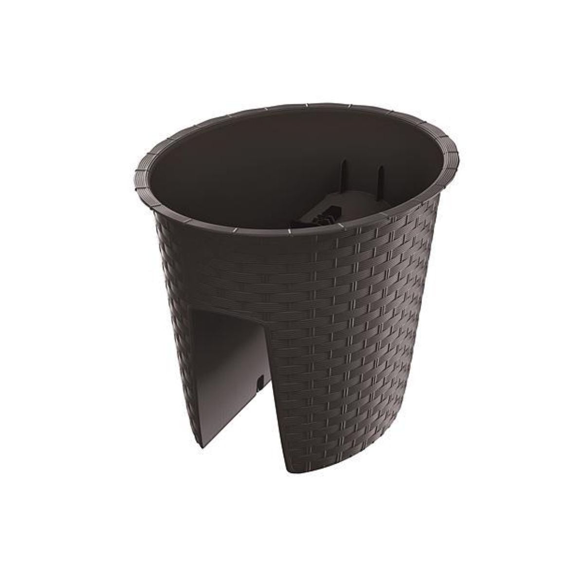 Ghiveci maro RATOLLA Railing Oval 30, 1, hectarul.ro