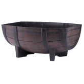 Hectarul - Ghiveci pentru flori, model butoi natural, 41x29x19 cm