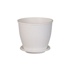 Ghiveci ratan 16 L ALB