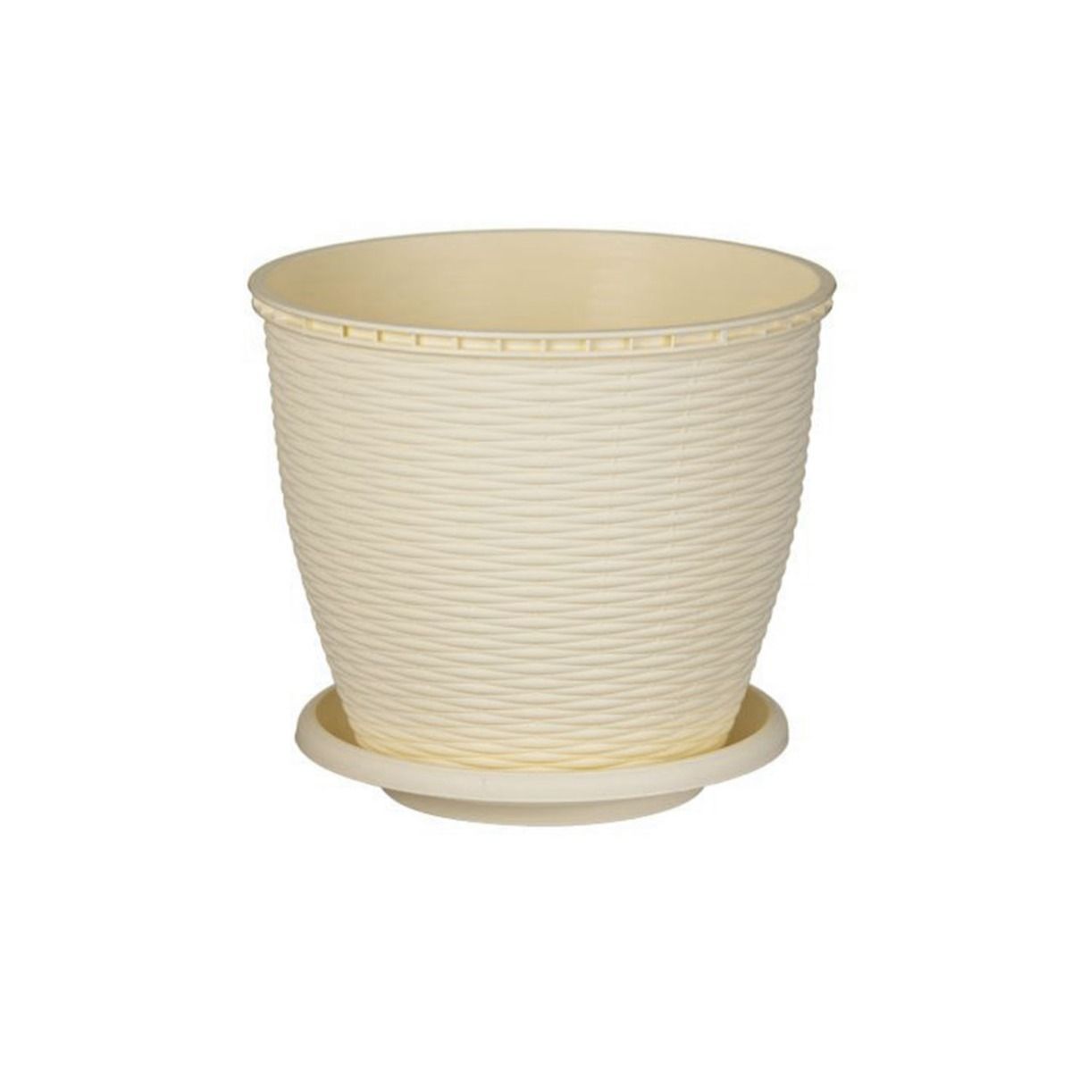 Ghiveci ratan 2.75 L CREM, 1, hectarul.ro