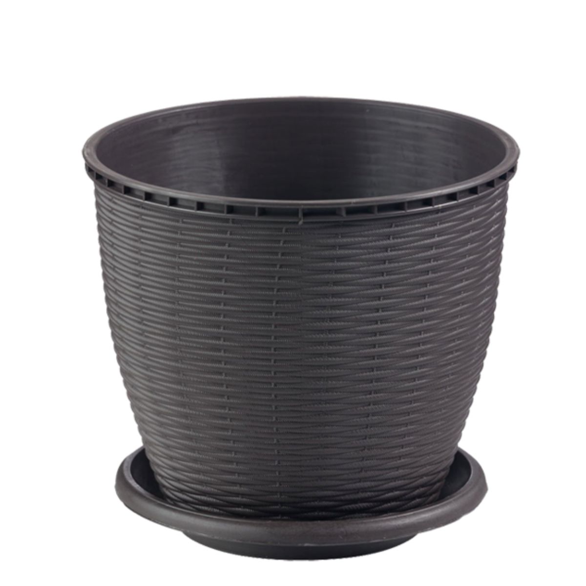 Ghiveci ratan 9 L WENGE, 1, hectarul.ro