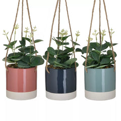 Ghiveci suspendat modern cu flori, 10x34 cm 3