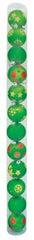 Globuri de Craciun MagicHome, 12 buc, verzi cu ornamente, 6 cm