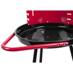 Gratar gradina, grill rotund, cu roti, 49x61x76 cm, Andalusia