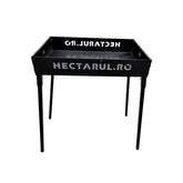 Hectarul - Gratar pentru gradina Hectarul , din tabla de 2 mm, tije din otel de 6 mm, picioare detasabile, vopsit electrostatic, model V