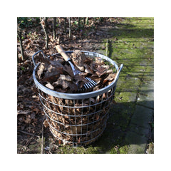 Grebla de mana pentru frunze din inox si lemn 37 cm Esschert Design