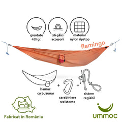 Hamac Ummoc Calatorul sofisticat Flamingo