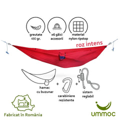 Hamac Ummoc Calatorul sofisticat Roz intens