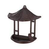 Hectarul - Hranitoare pentru pasari ruginie din otel turnat Foisor 23,6 x 24,4 cm Esschert Design