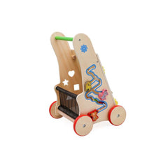 Impingator, premergator, din lemn educational 6 in 1, 51 x 32.5 x 31cm