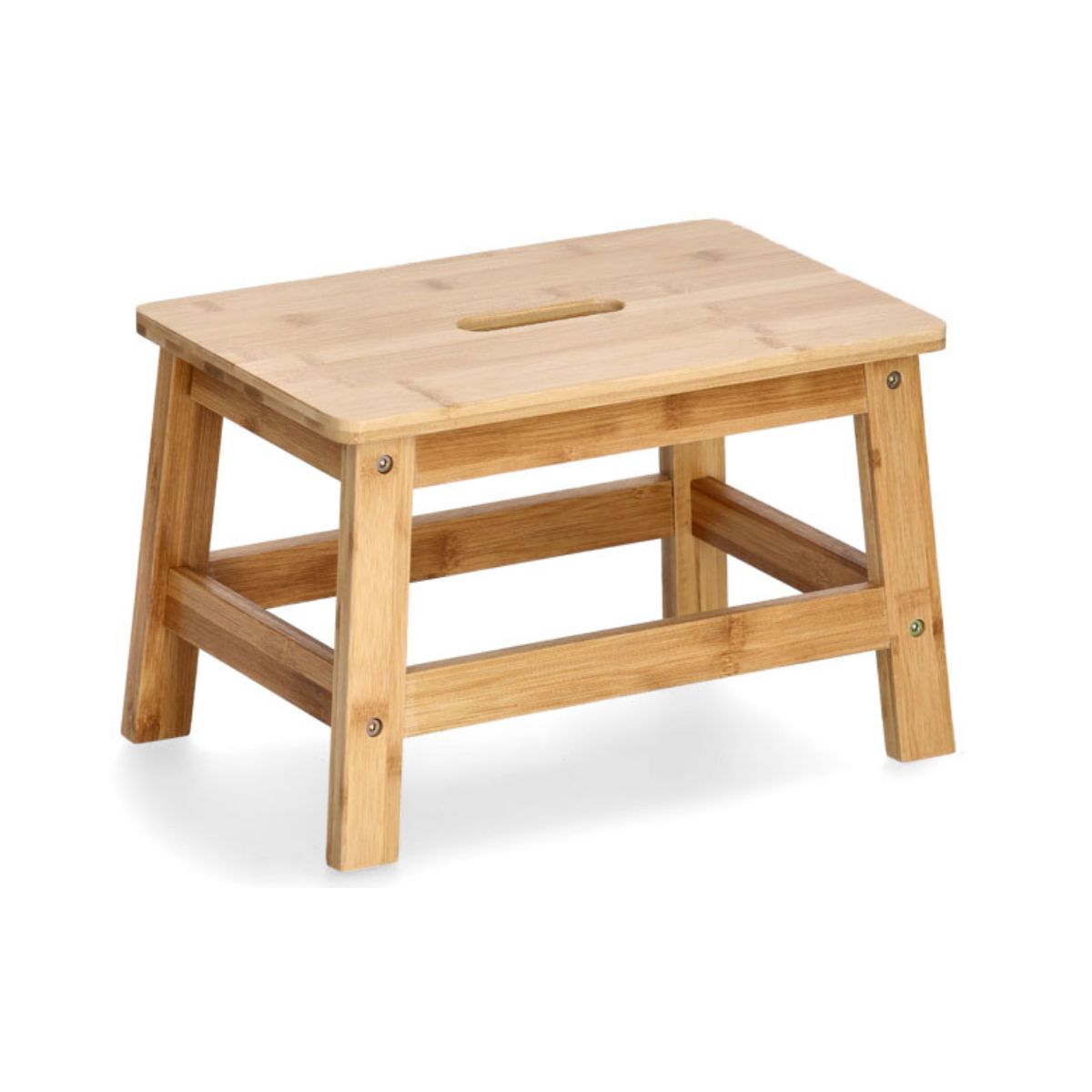 Inaltator tip taburet, maro, din bambus, 25 cm, Foot Step Zeller, 1, hectarul.ro