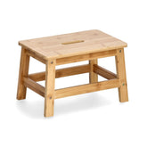 Hectarul - Inaltator tip taburet, maro, din bambus, 25 cm, Foot Step Zeller