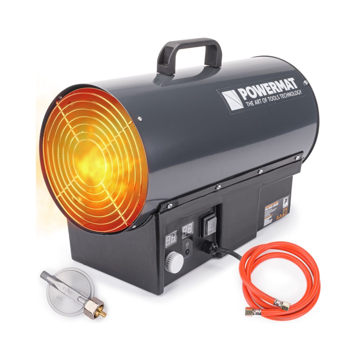Incalzitor pe gaz Powermat 25kW LCD PM-NAG-25GLN, 1, hectarul.ro